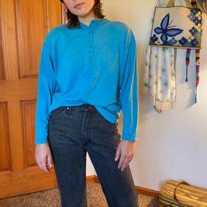 Washed out button up long sleeve